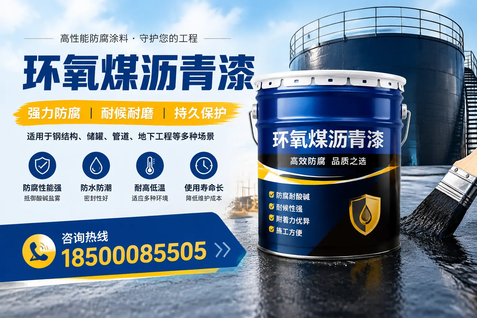 环氧煤沥青漆在工业中的应用,平凉企业的选择